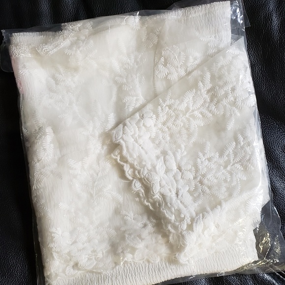 Women Tops/Blouse Elegant Embroidery Lace Chiffon - Picture 7 of 8